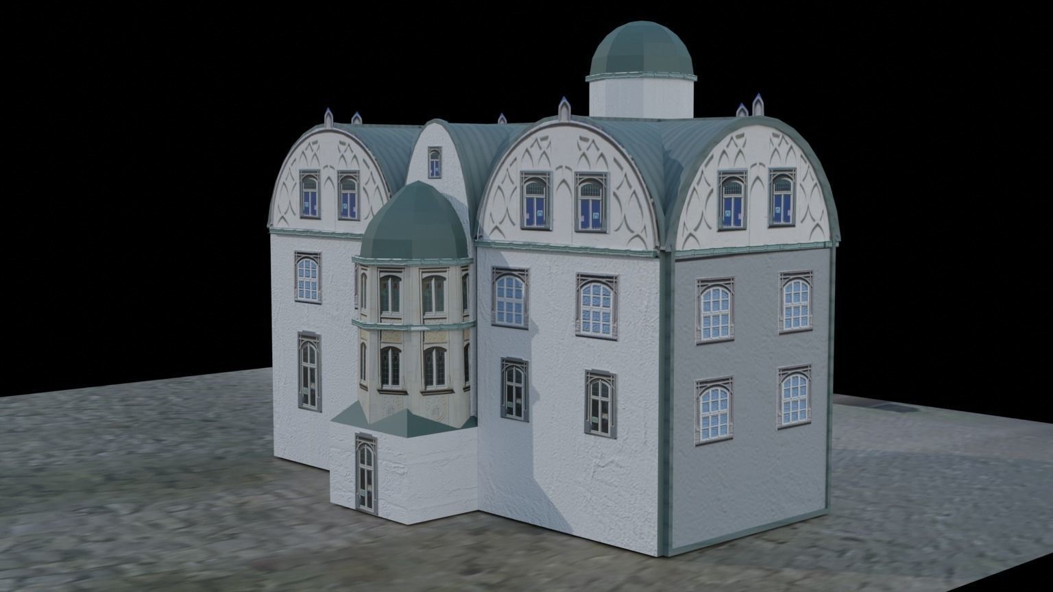 Castle building collection pack 3D model_18