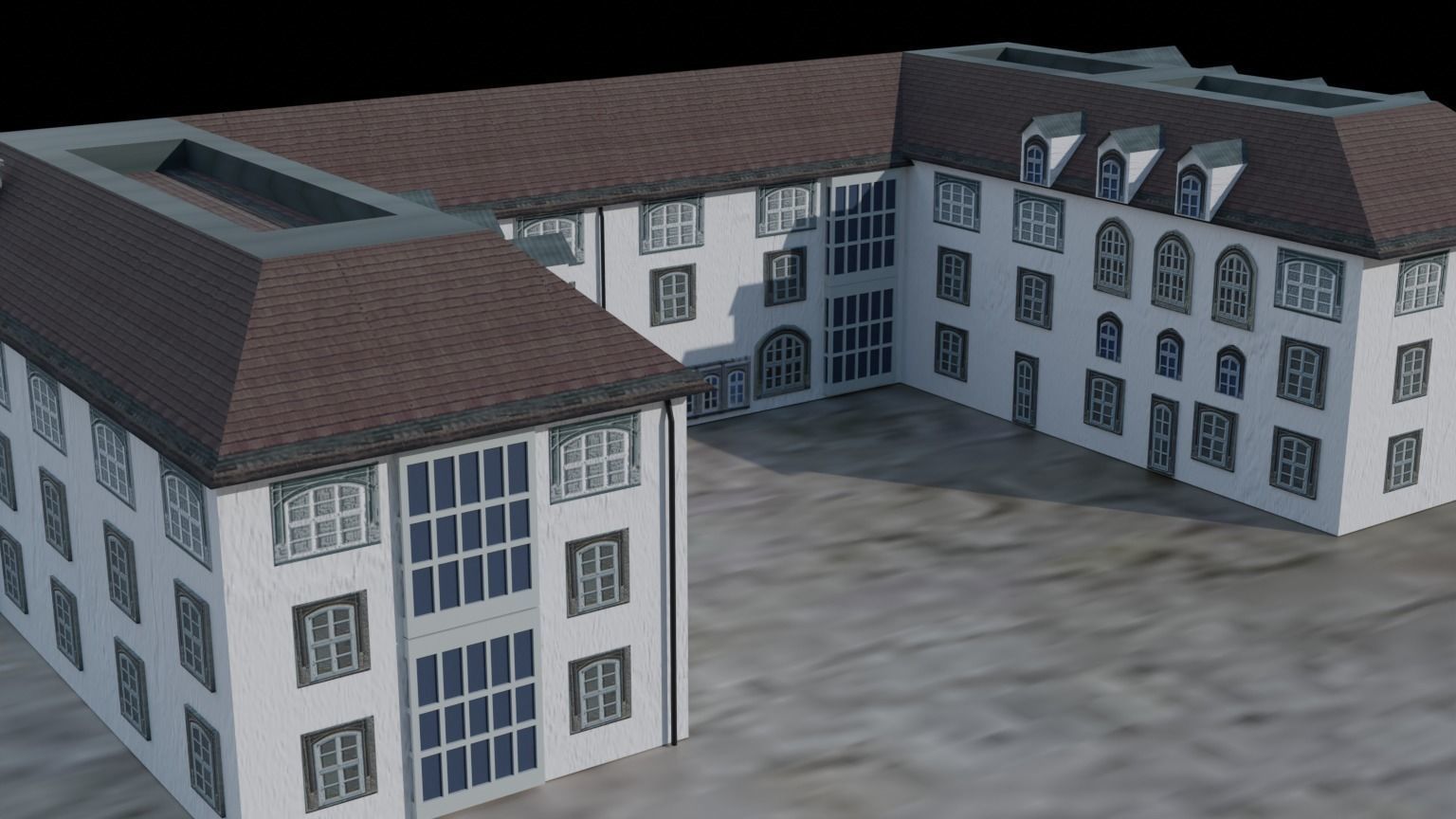 Castle building collection pack 3D model_19