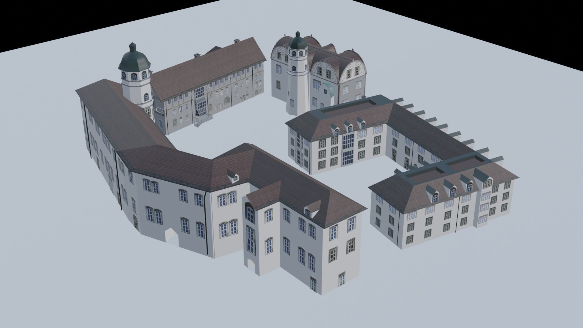 Castle building collection pack 3D model_29