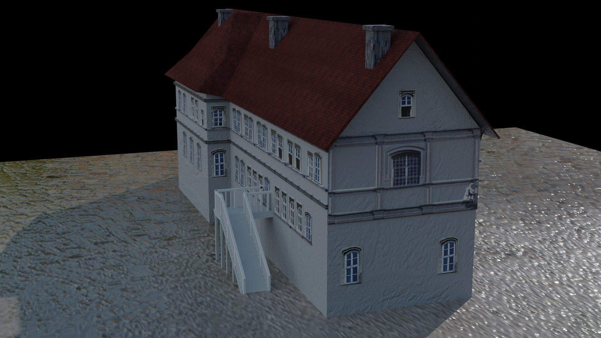 Castle building collection pack 3D model_9