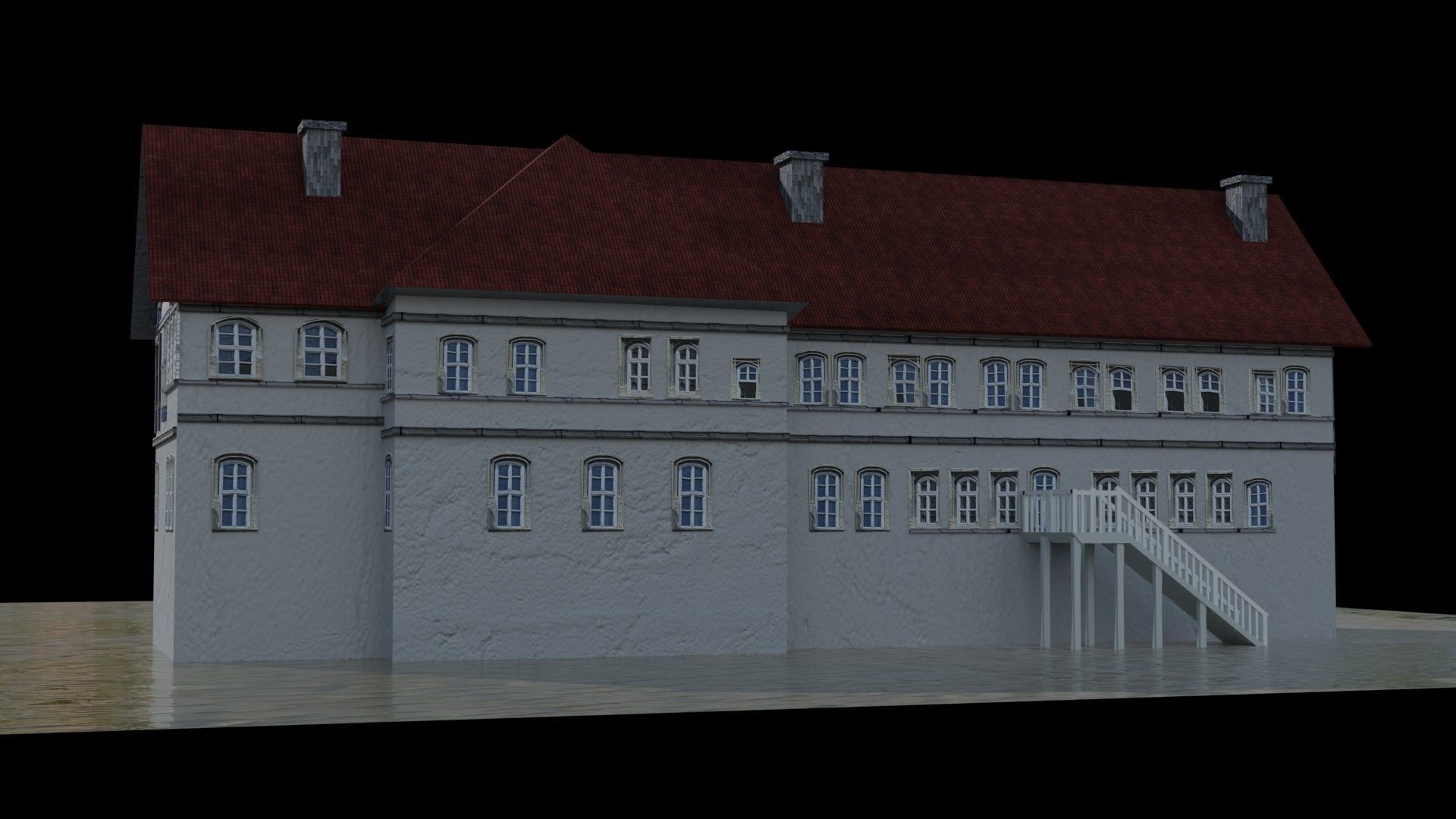 Castle building collection pack 3D model_7