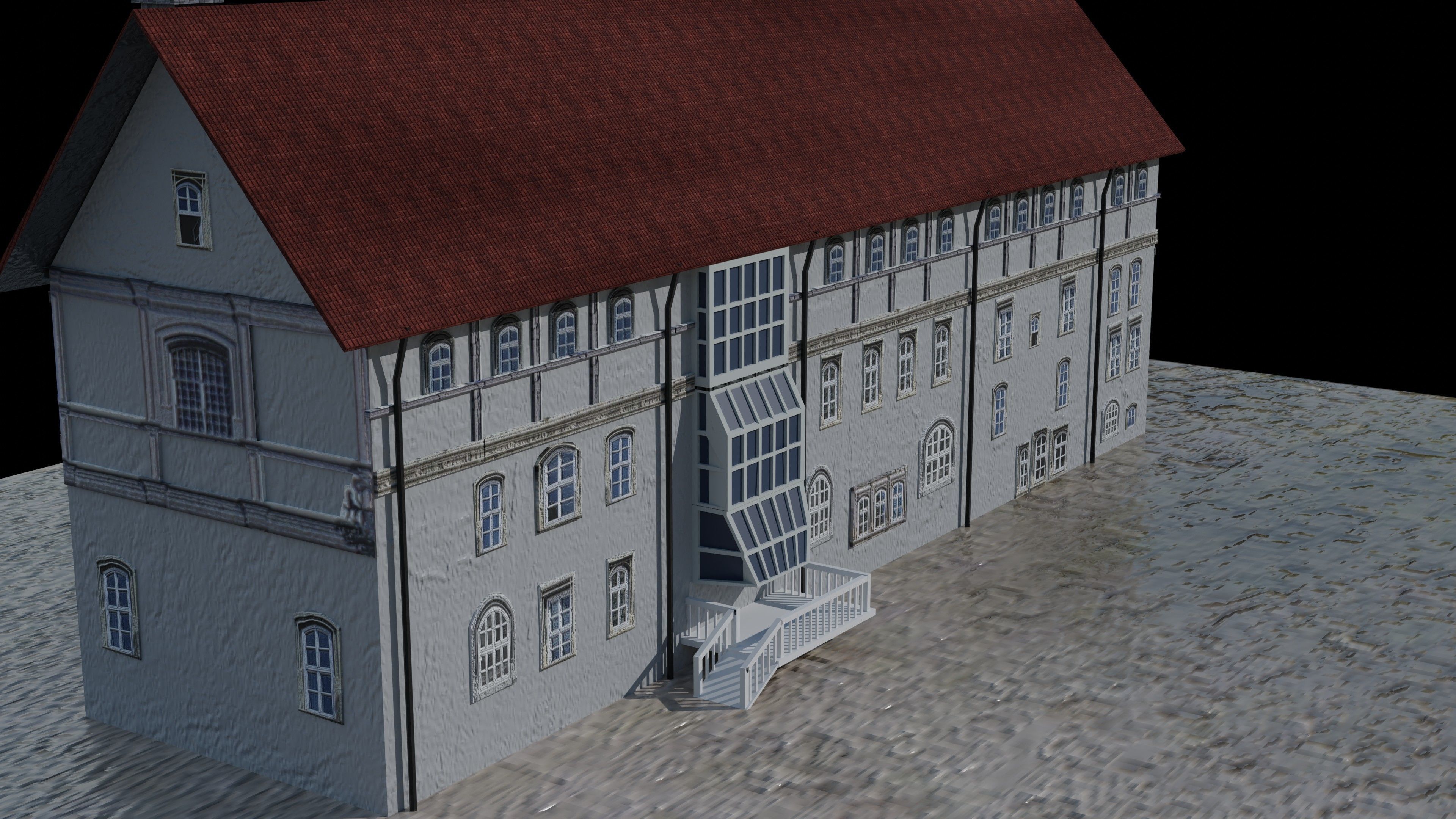Castle building collection pack 3D model_11