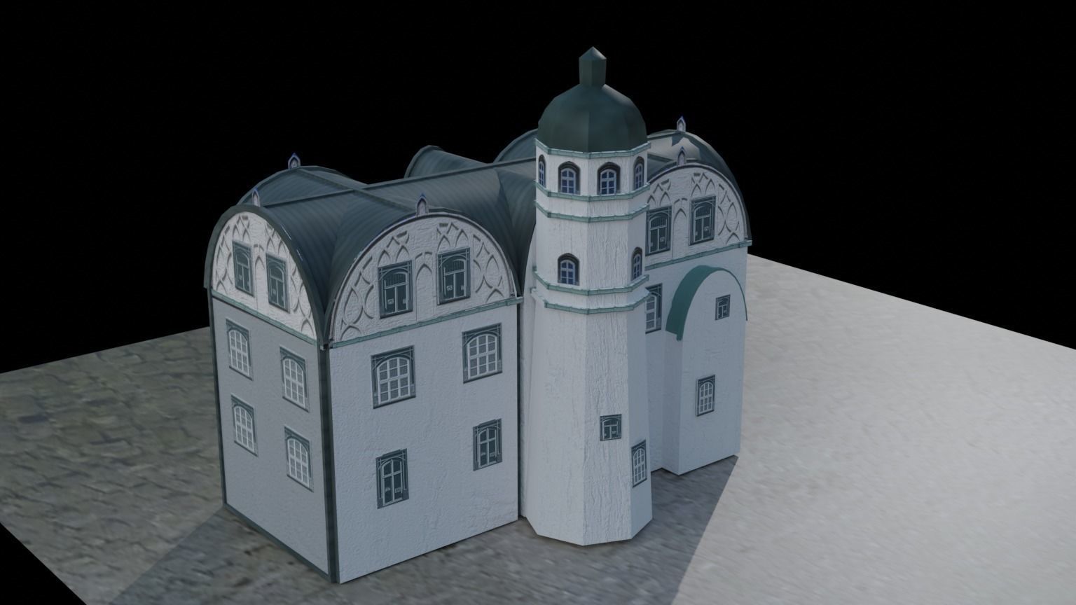 Castle building collection pack 3D model_17