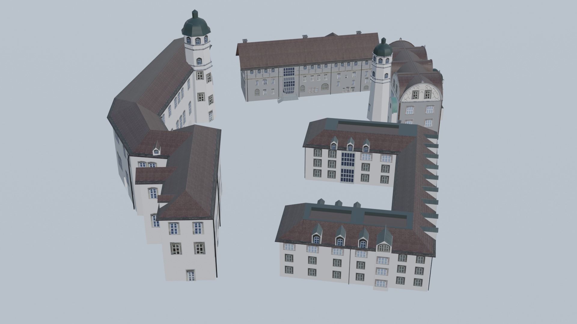 Castle building collection pack 3D model_28
