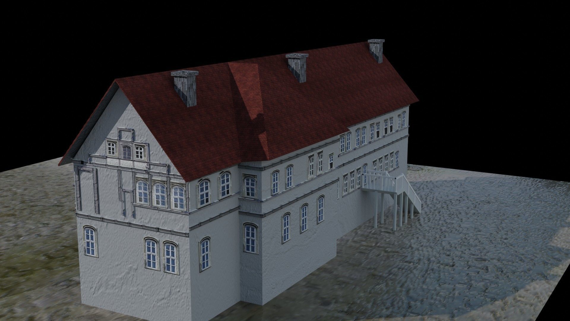 Castle building collection pack 3D model_10