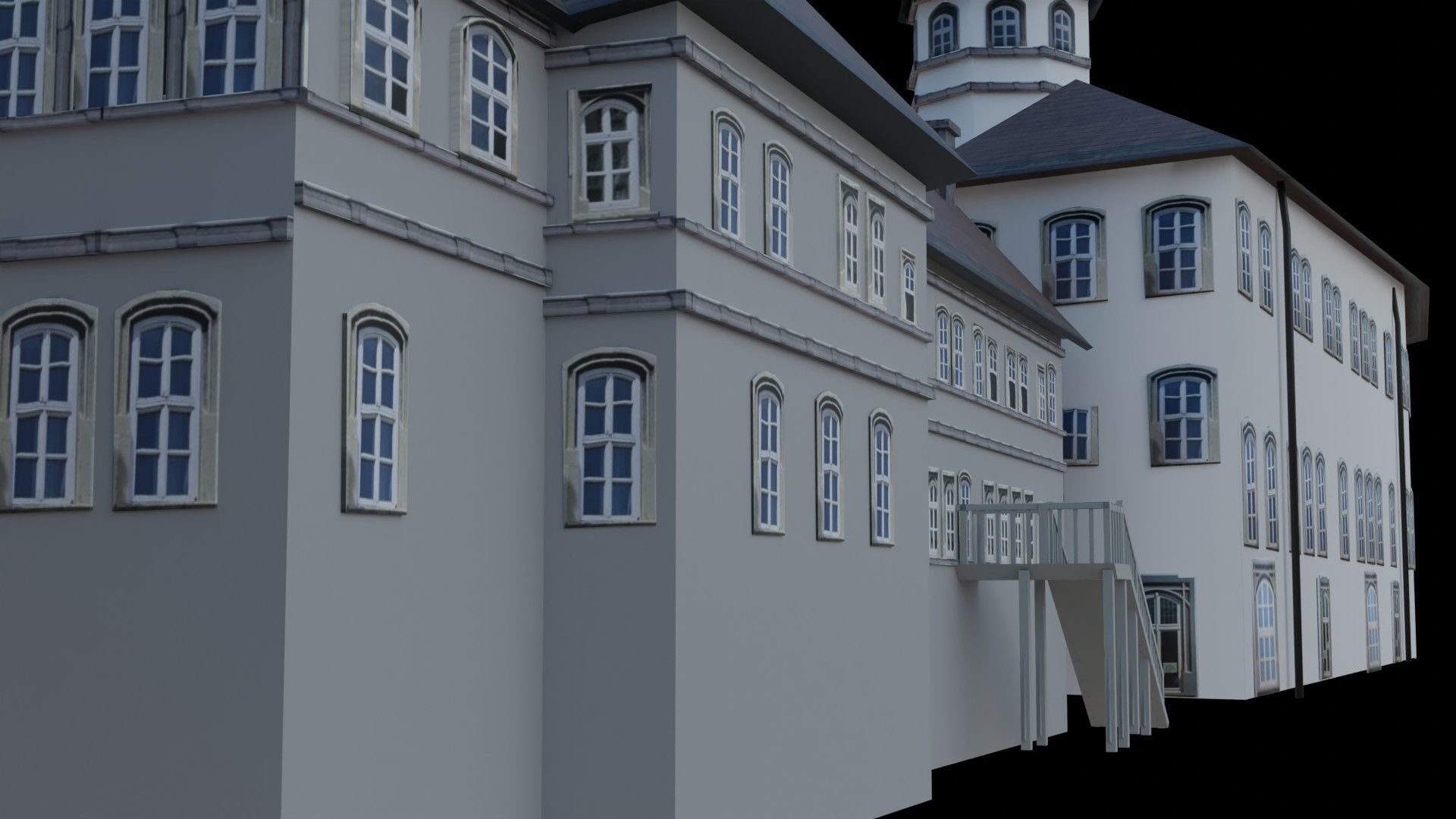 Castle building collection pack 3D model_3