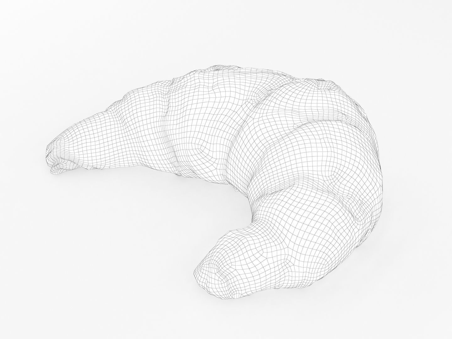 Croissant 002 3D model_9