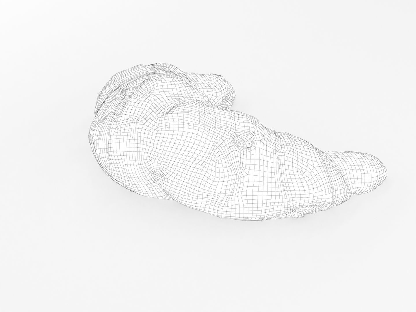 Croissant 002 3D model_12