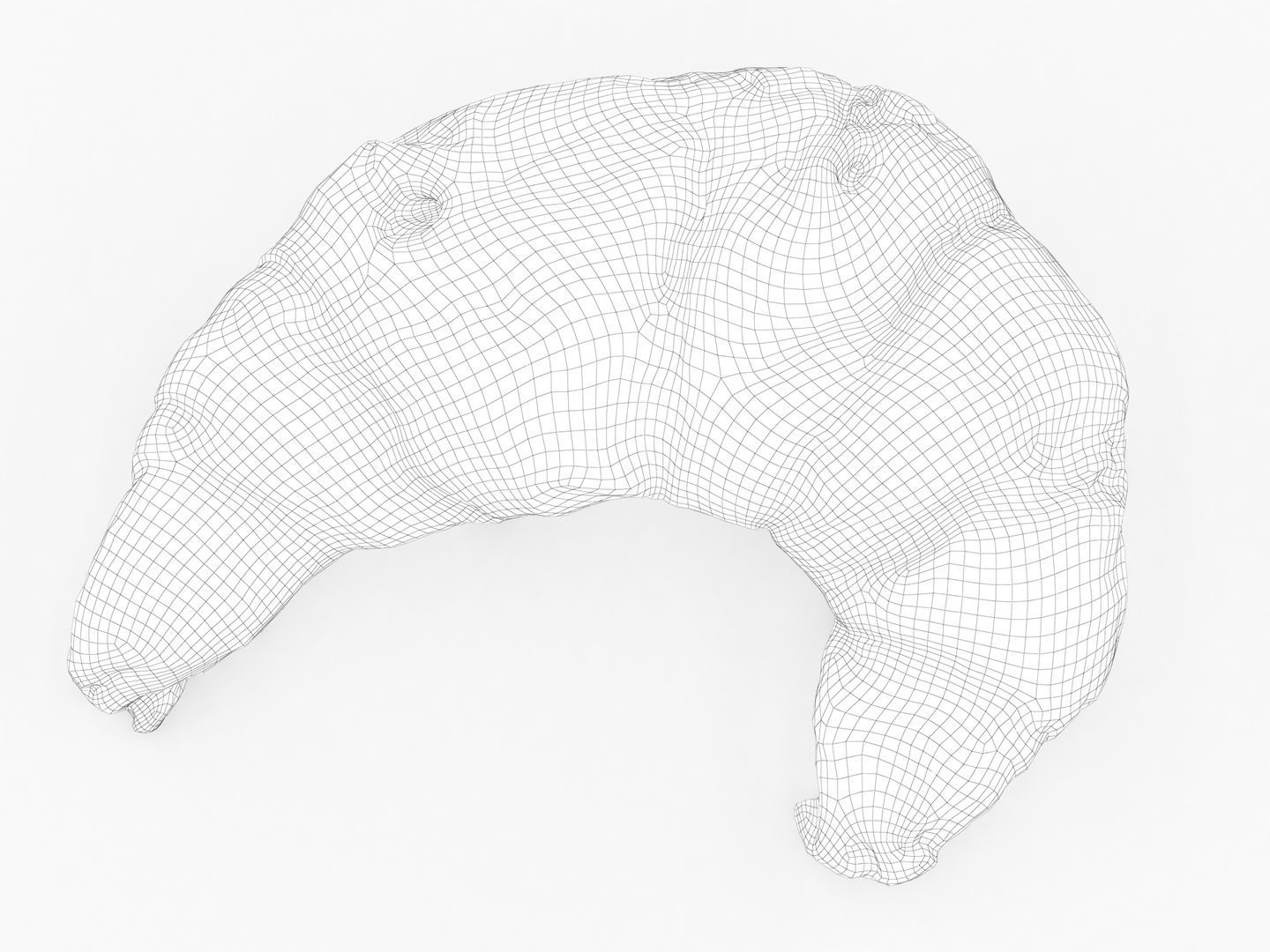 Croissant 002 3D model_17