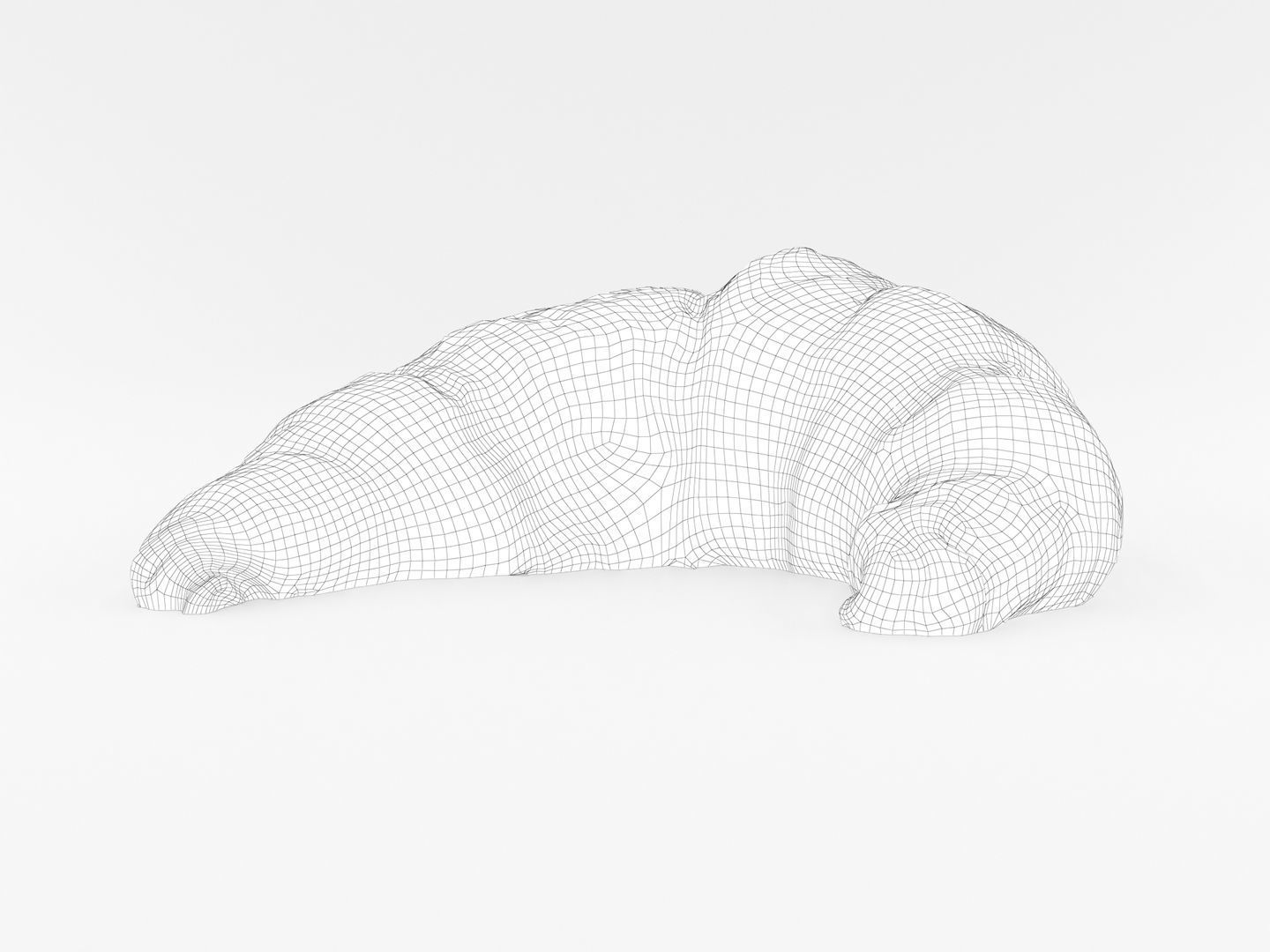 Croissant 002 3D model_15