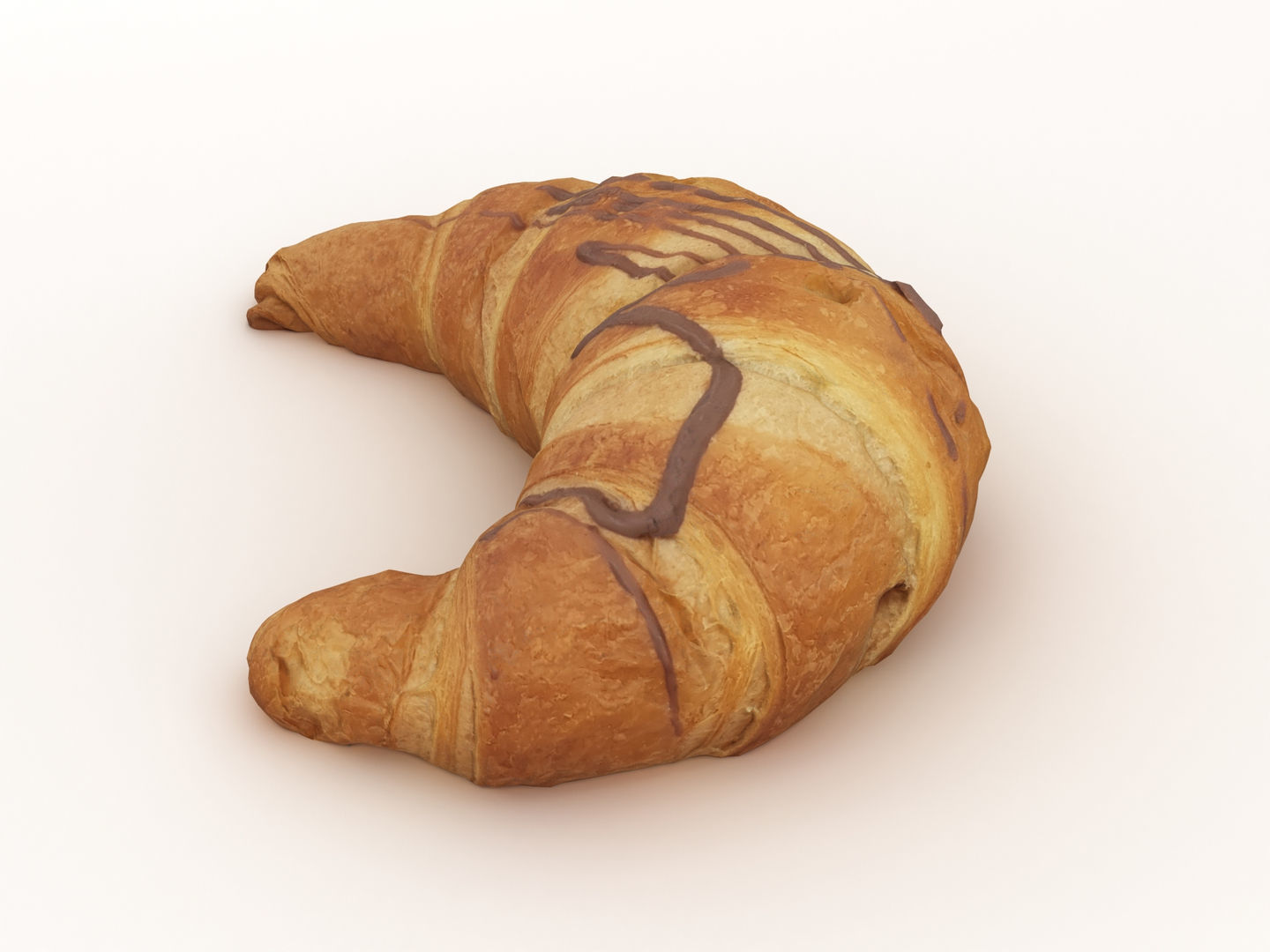 Croissant 002 3D model_5