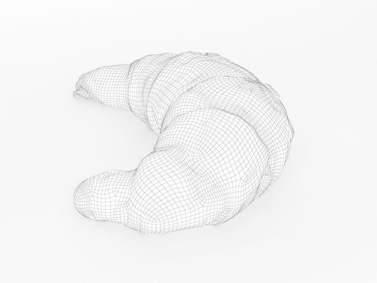 Croissant 002 3D model_14