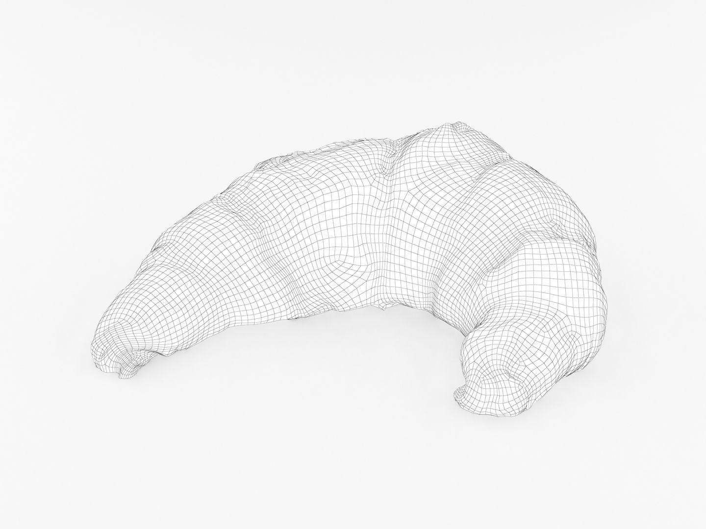Croissant 002 3D model_10
