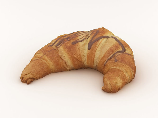 Croissant 002 3D model 2
