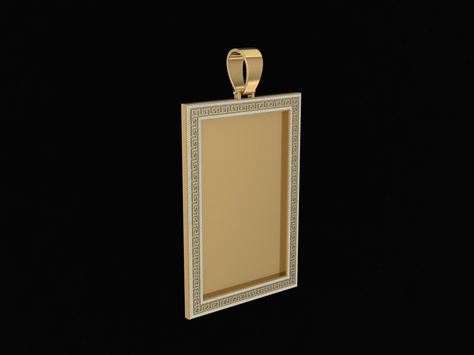 Pendant Frame 3D print model_8