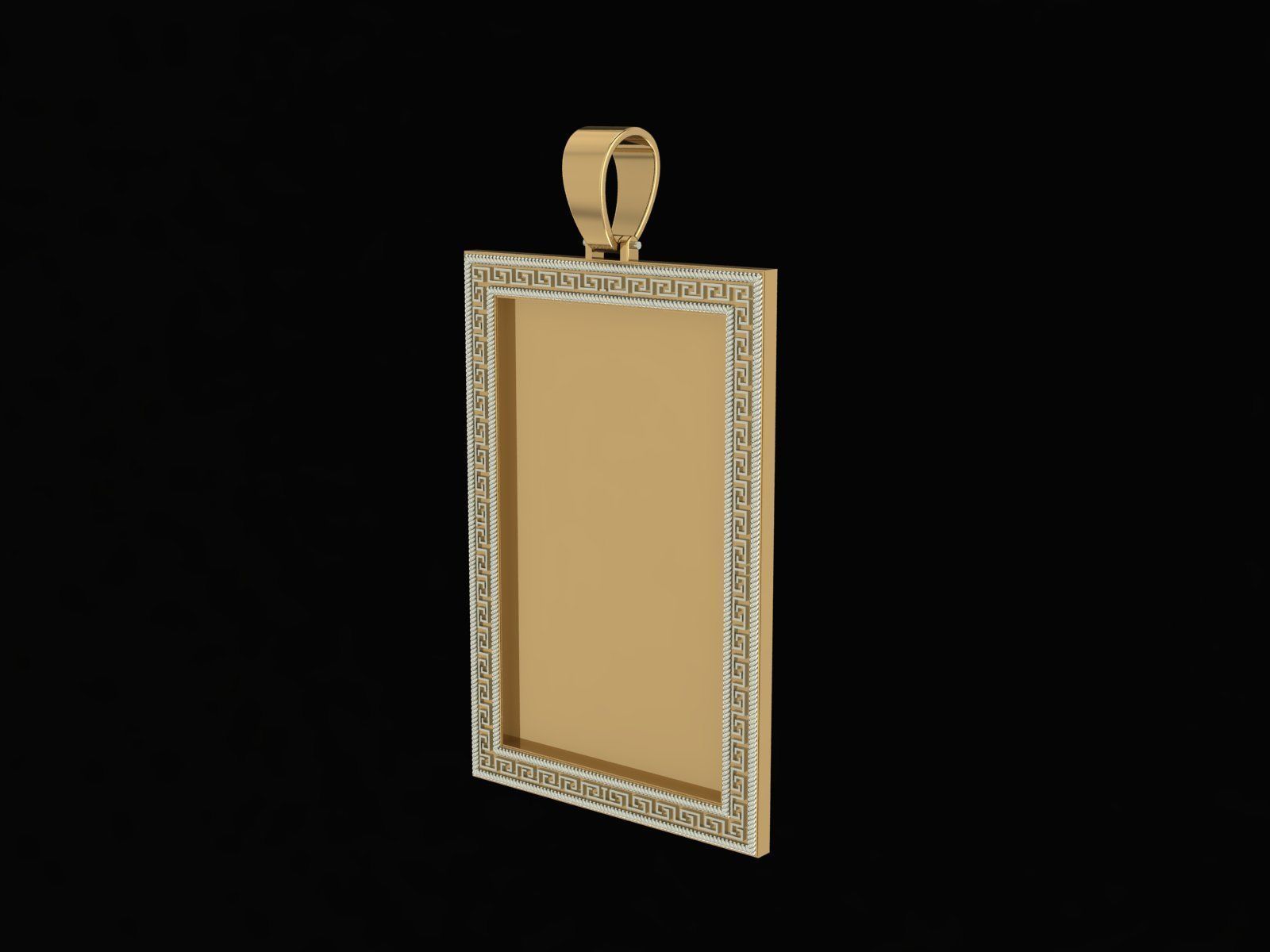 Pendant Frame 3D print model_16