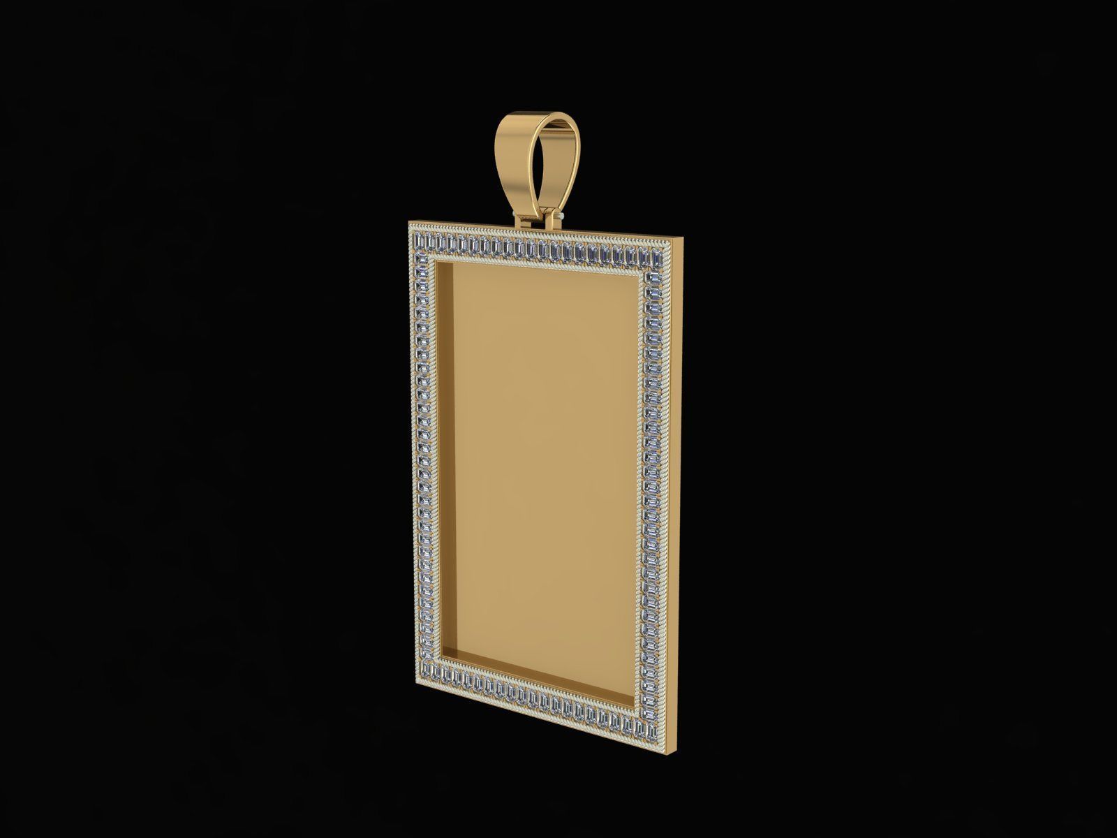 Pendant Frame 3D print model_1