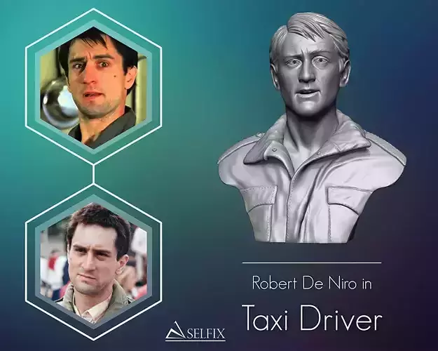 Robert De Niro in Taxi Driver movie 3D print model