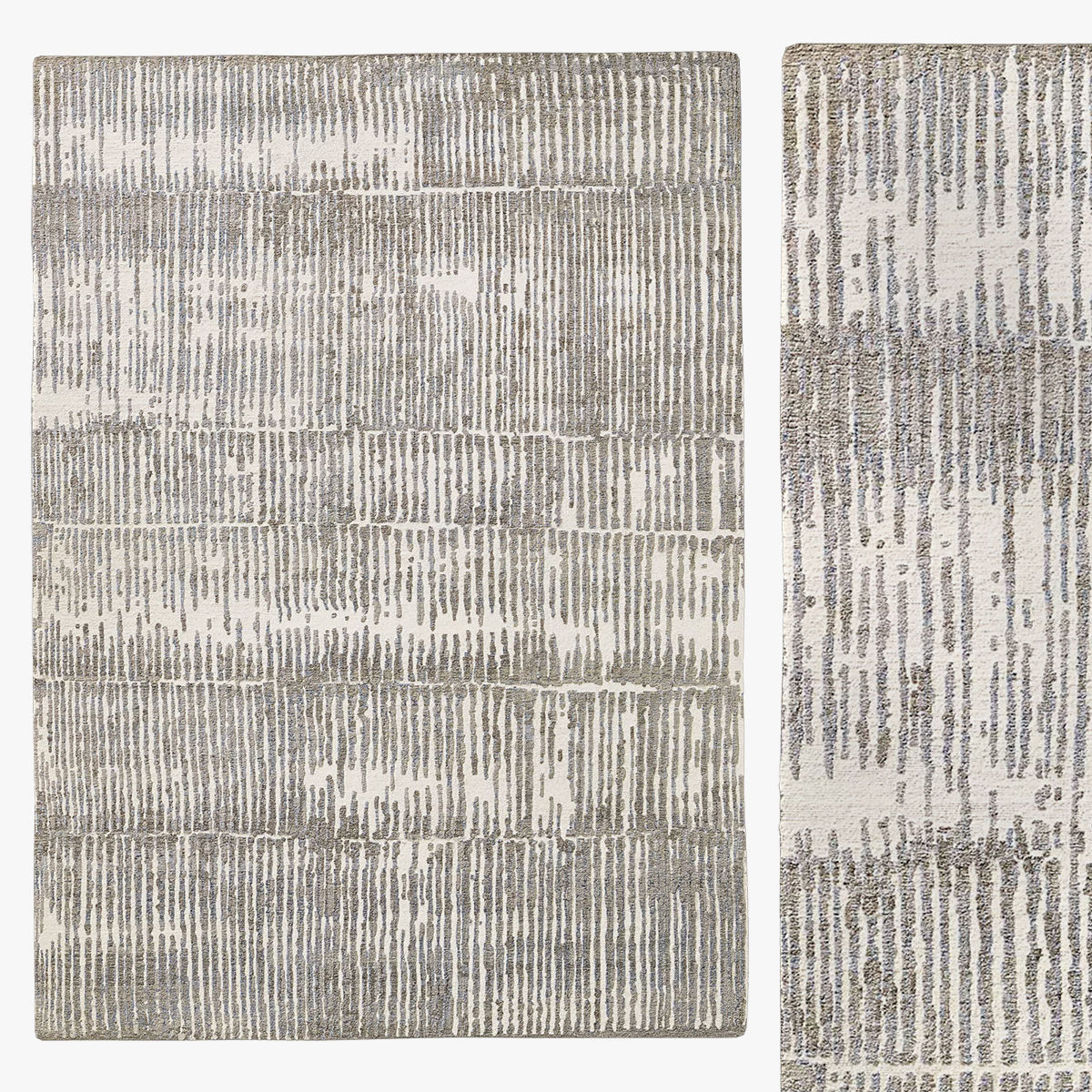 TAARA HAND-KNOTTED WOOL RUG 3D model_3