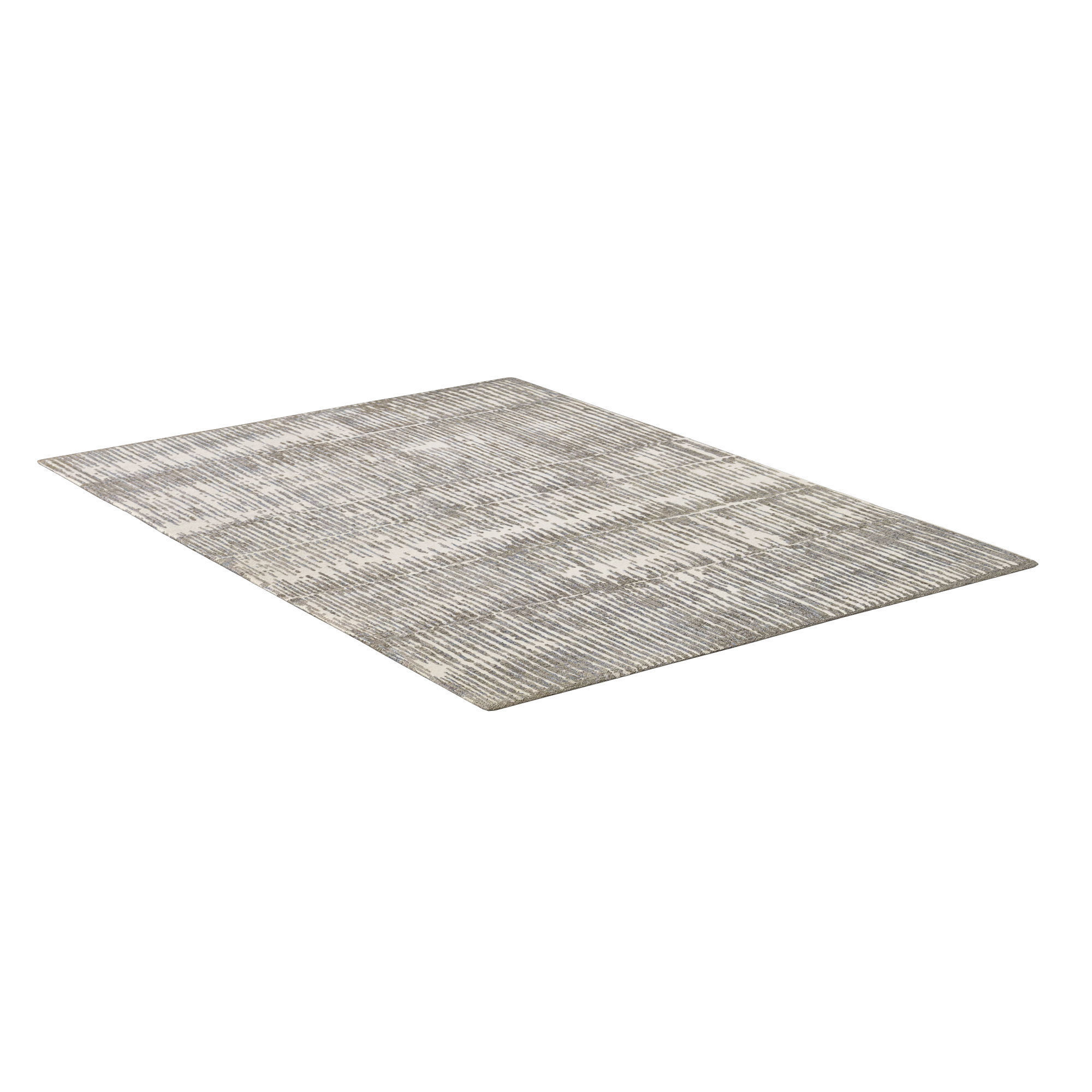 TAARA HAND-KNOTTED WOOL RUG 3D model_1