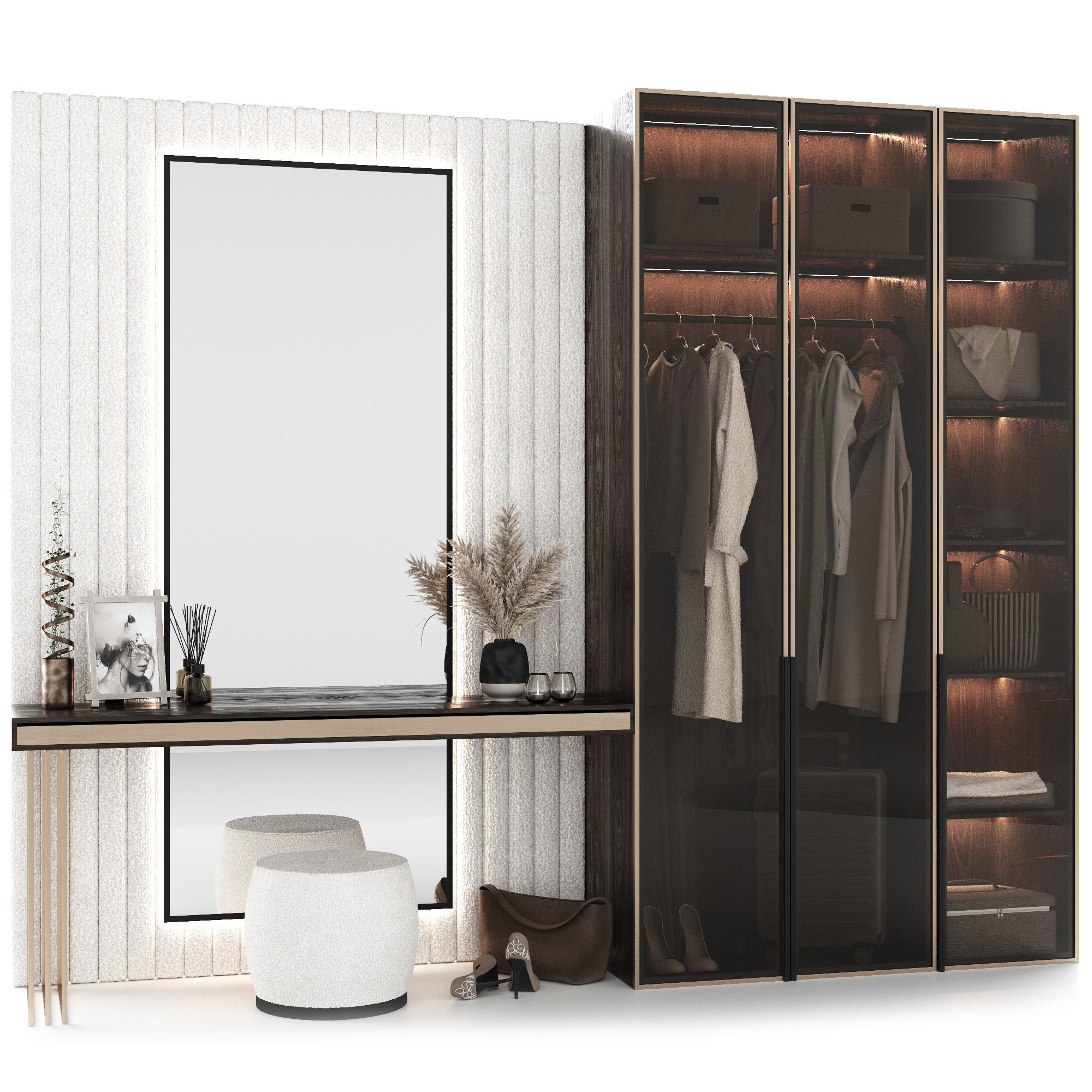 Composition in the hallway 3D model_7