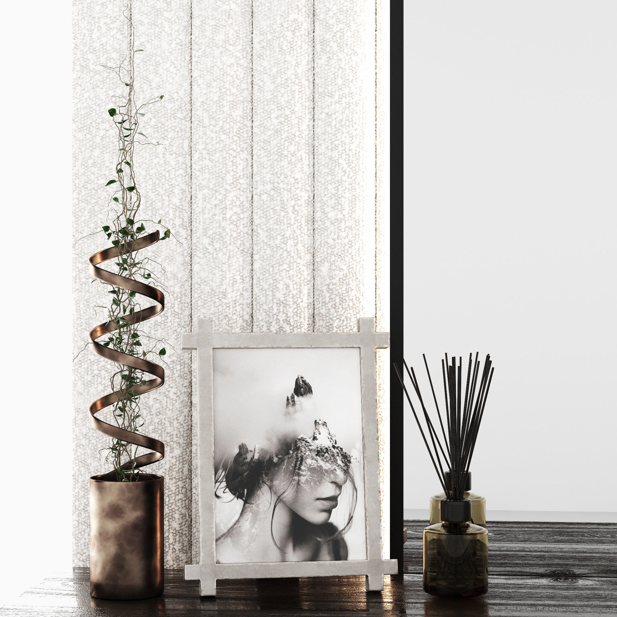 Composition in the hallway 3D model_3