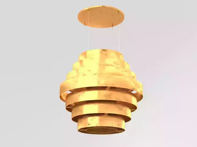 Gold Ring Hanging Pendant Light Fixture 004