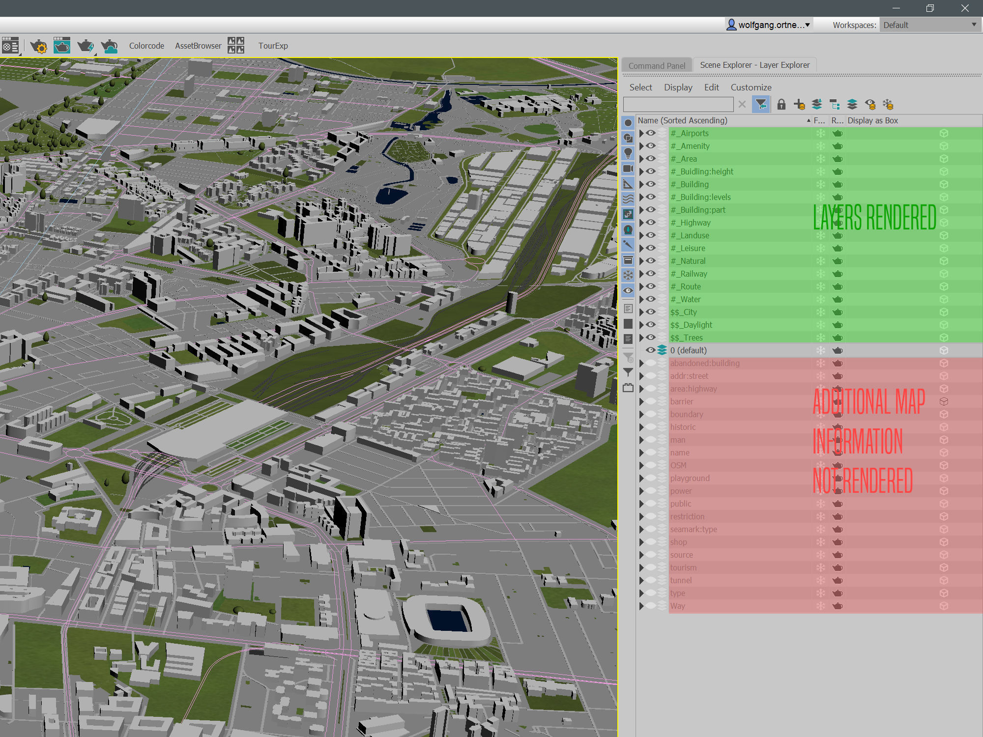 Seville 50x50km 3D City Map 3D model_11