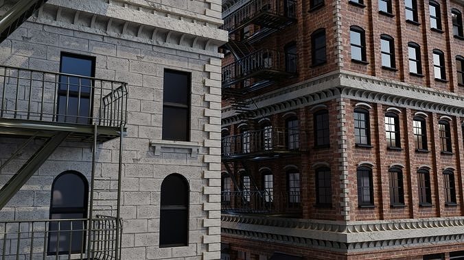 Apartments New York 3D model 2