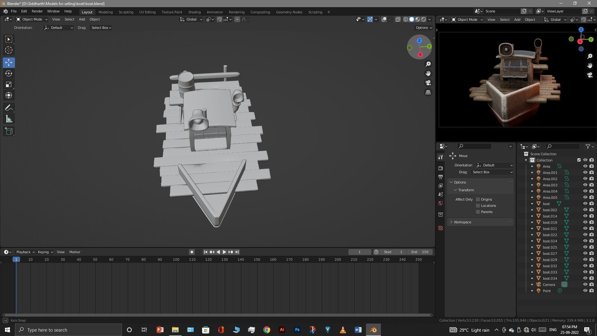 Old Boat 3D model_11