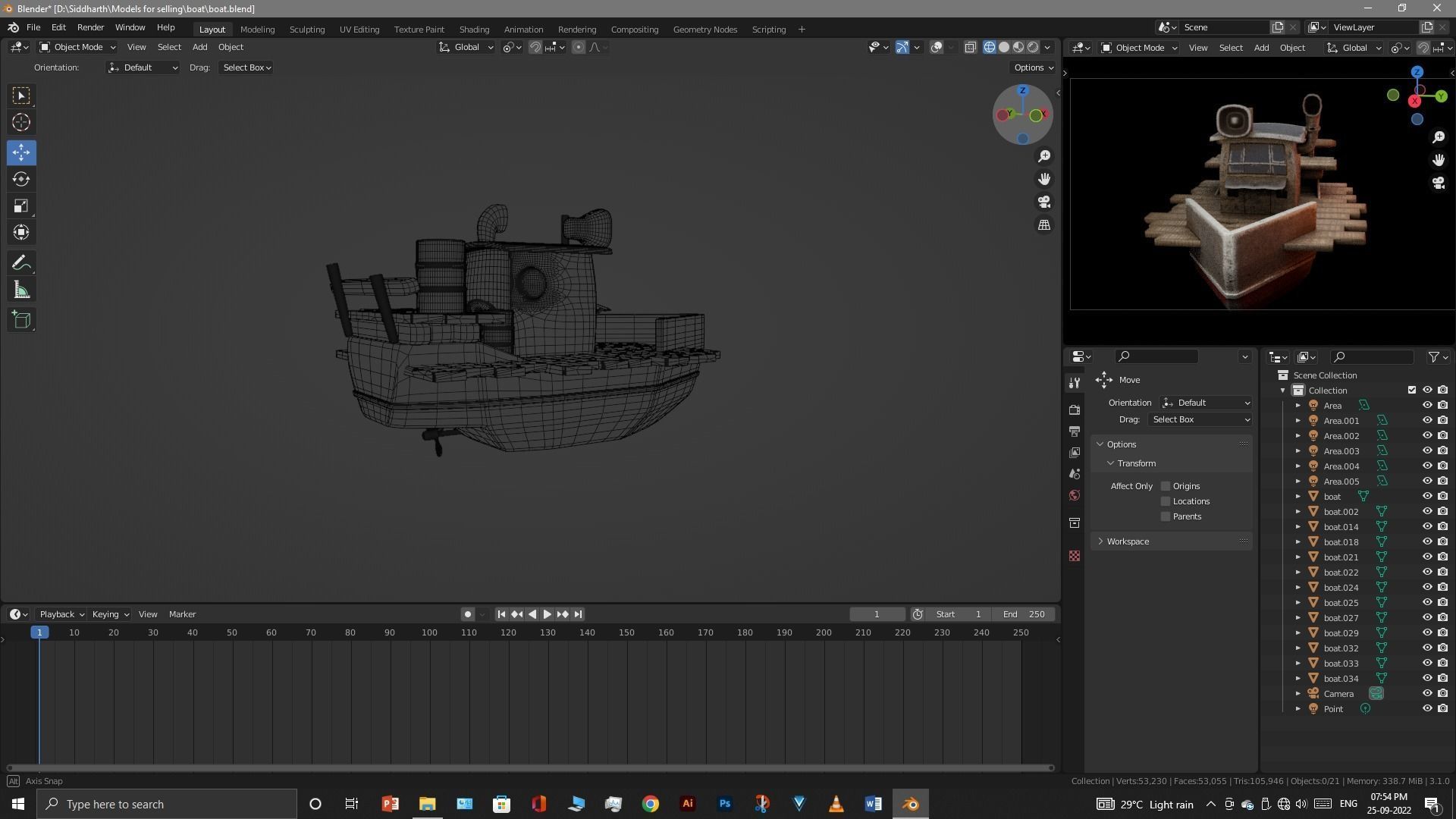 Old Boat 3D model_25