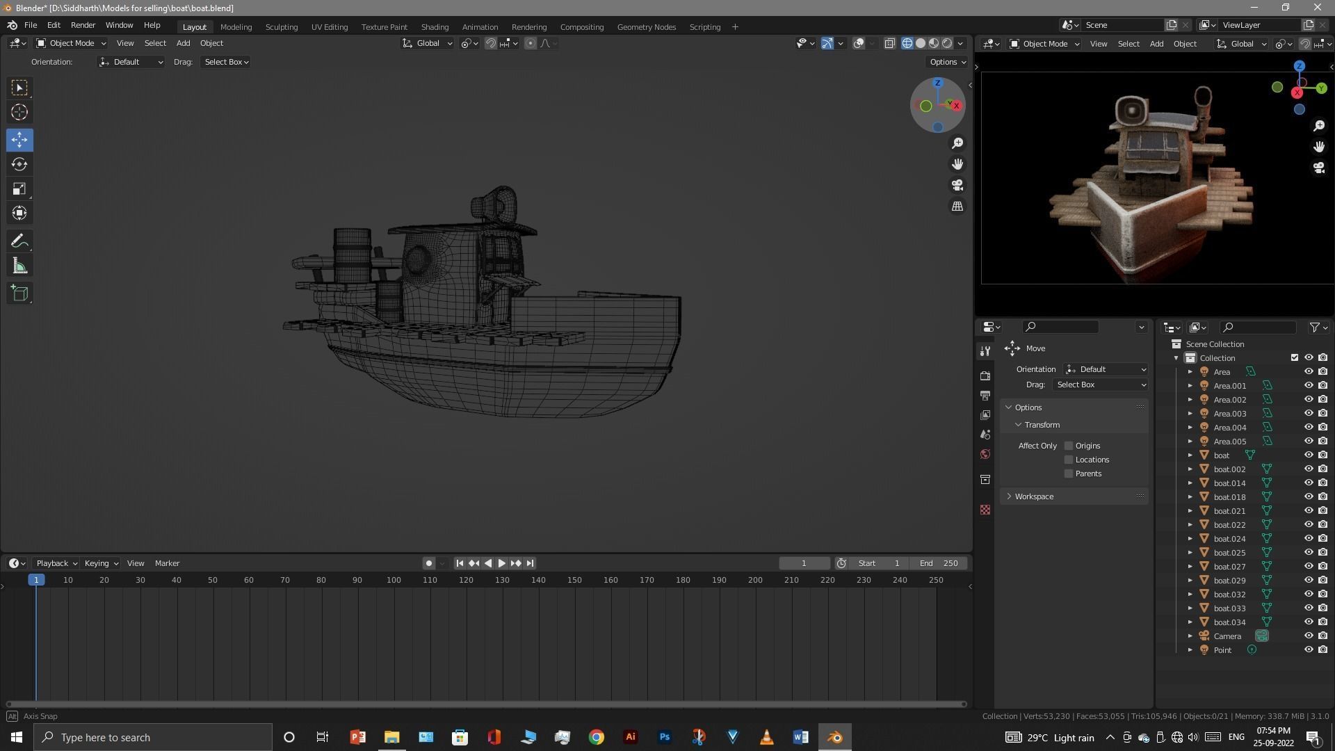 Old Boat 3D model_37