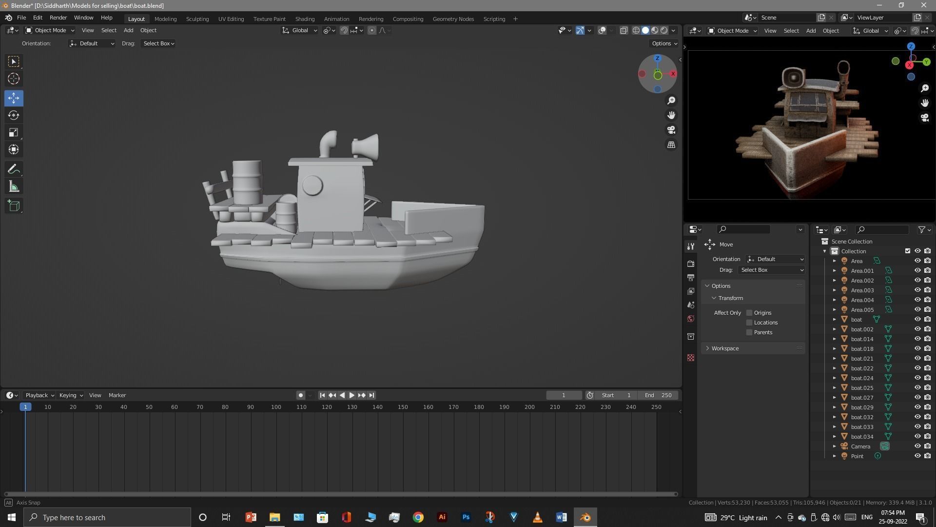 Old Boat 3D model_29