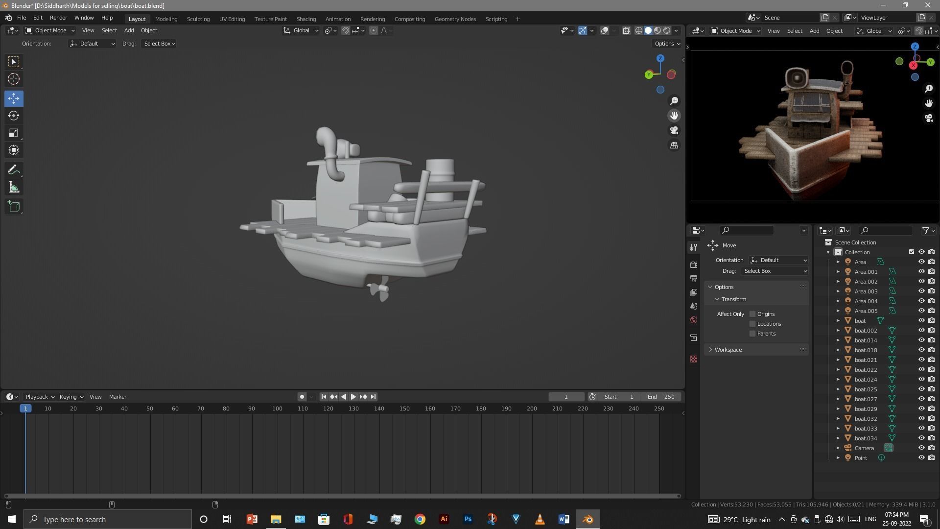 Old Boat 3D model_26