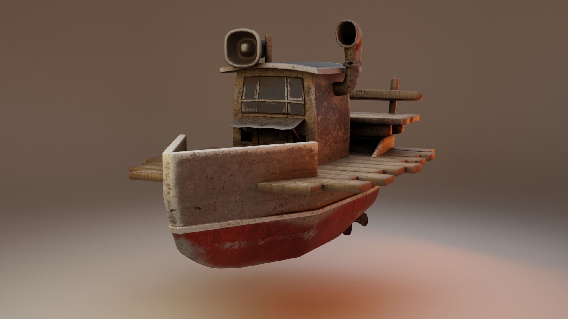 Old Boat 3D model_8