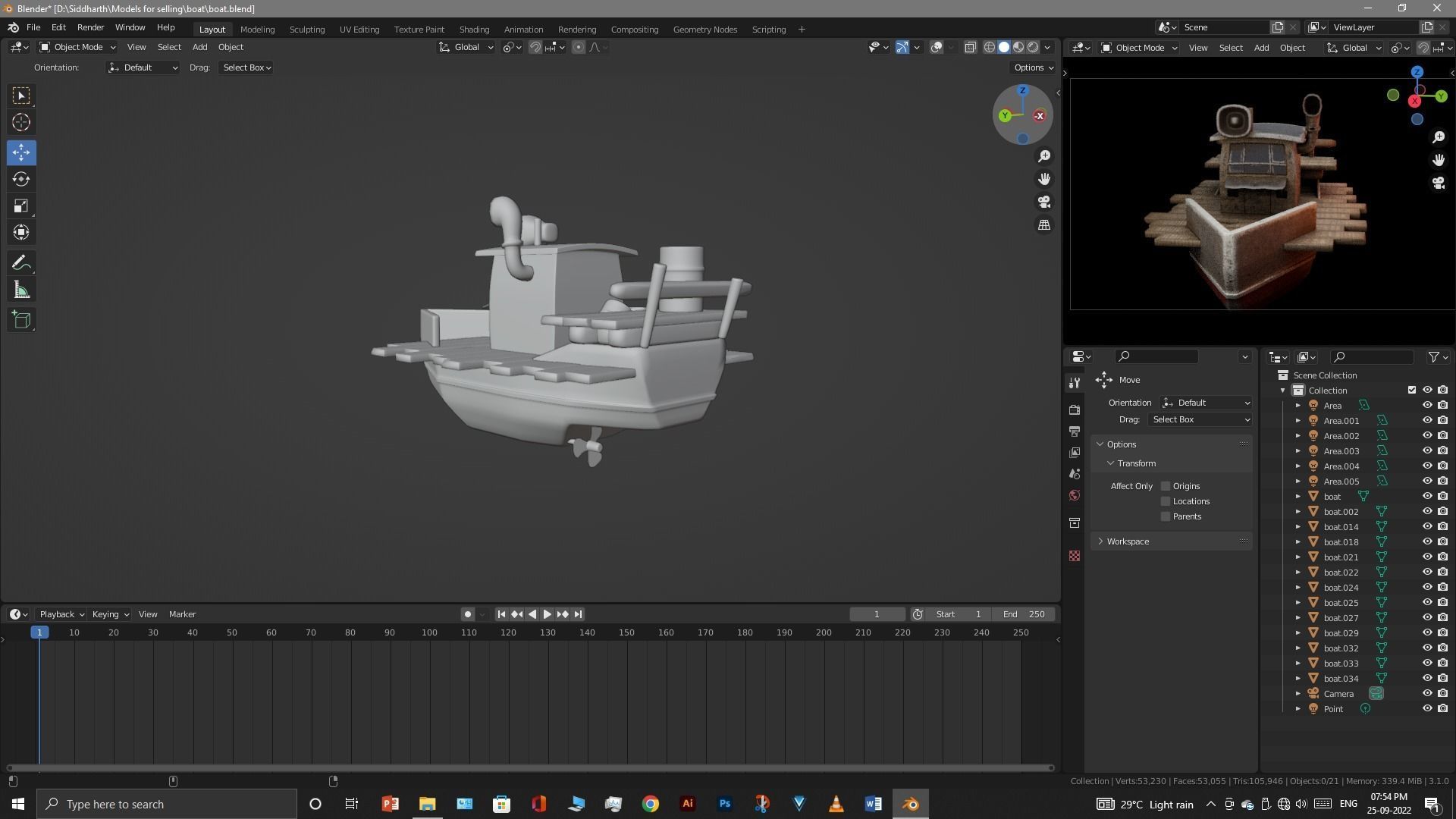 Old Boat 3D model_24