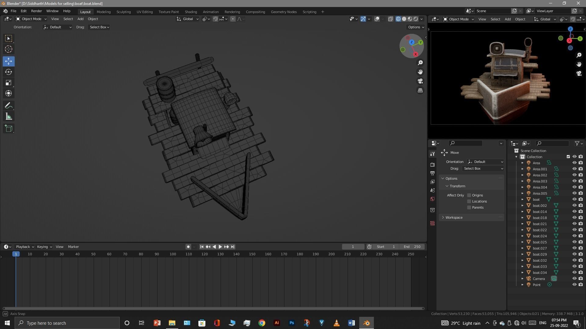 Old Boat 3D model_42