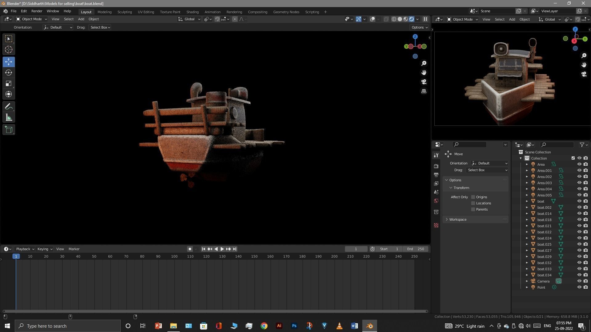 Old Boat 3D model_47