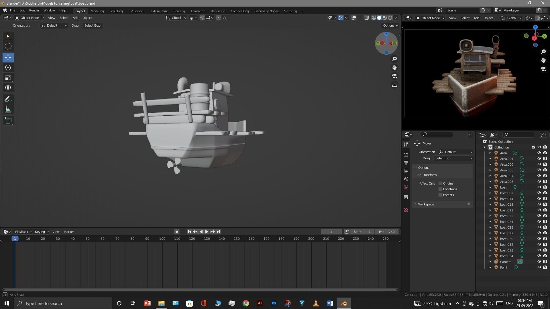 Old Boat 3D model_27