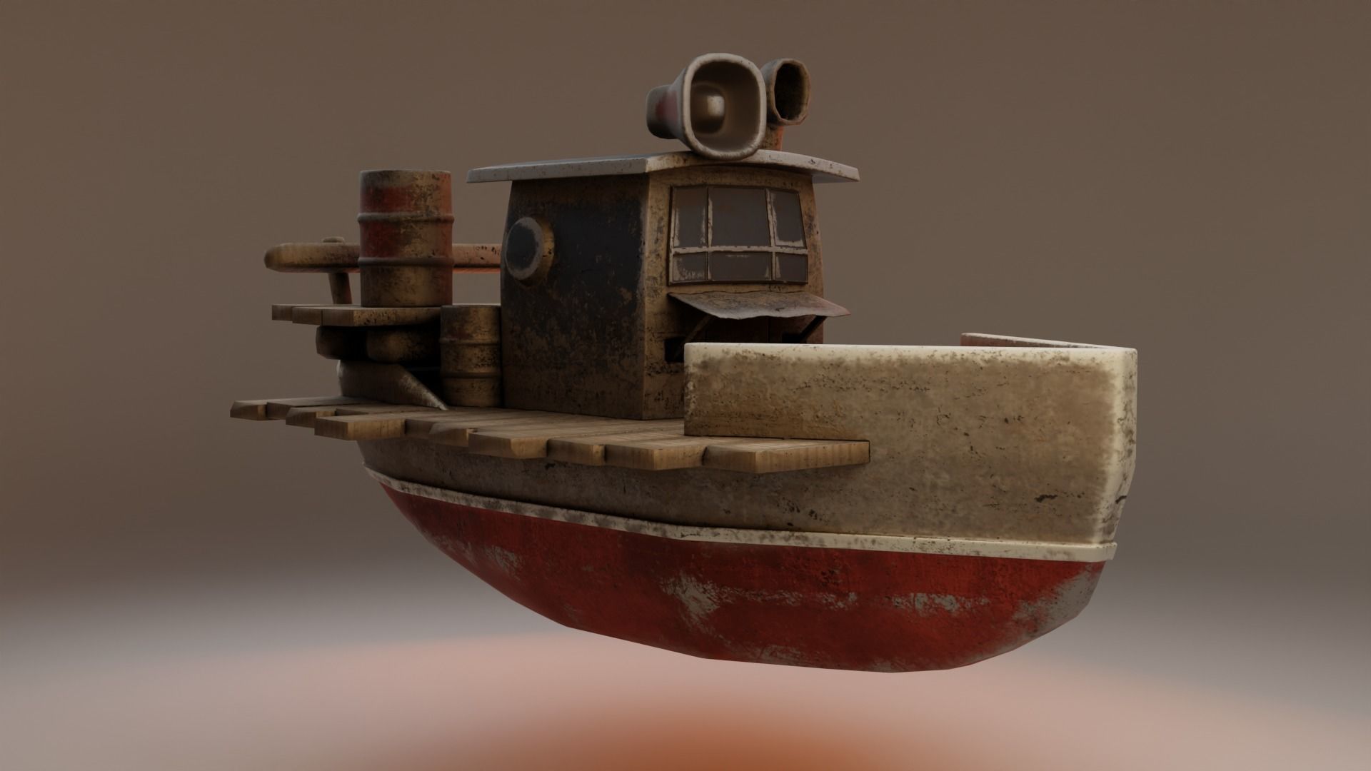 Old Boat 3D model_7