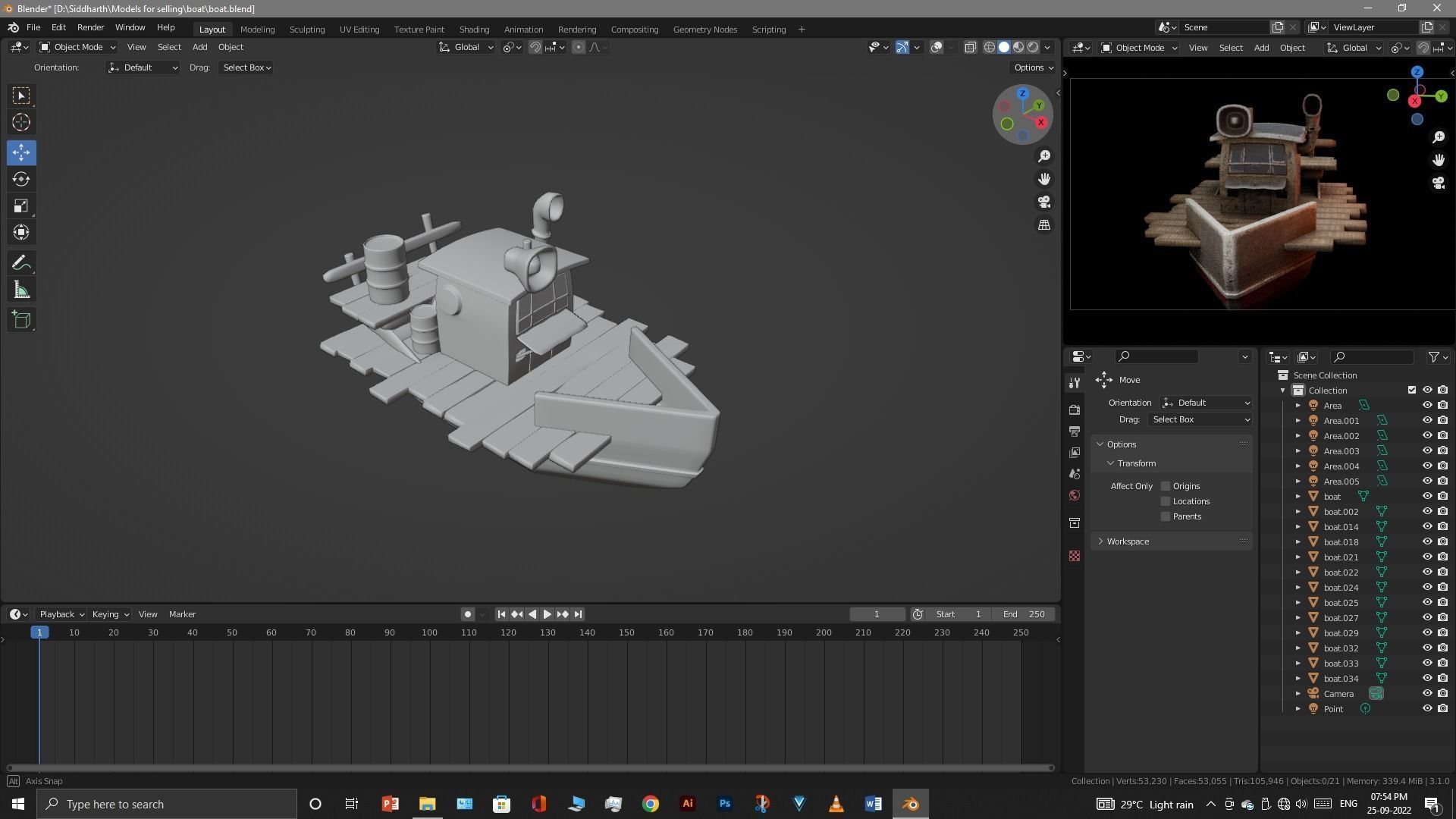Old Boat 3D model_22