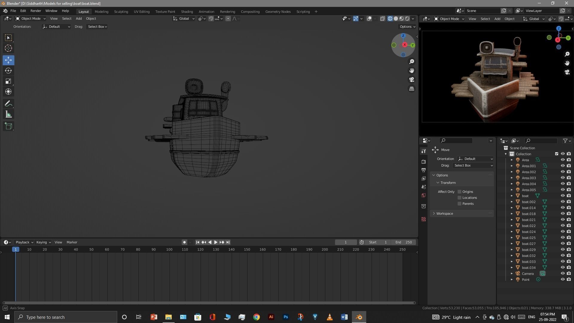 Old Boat 3D model_58