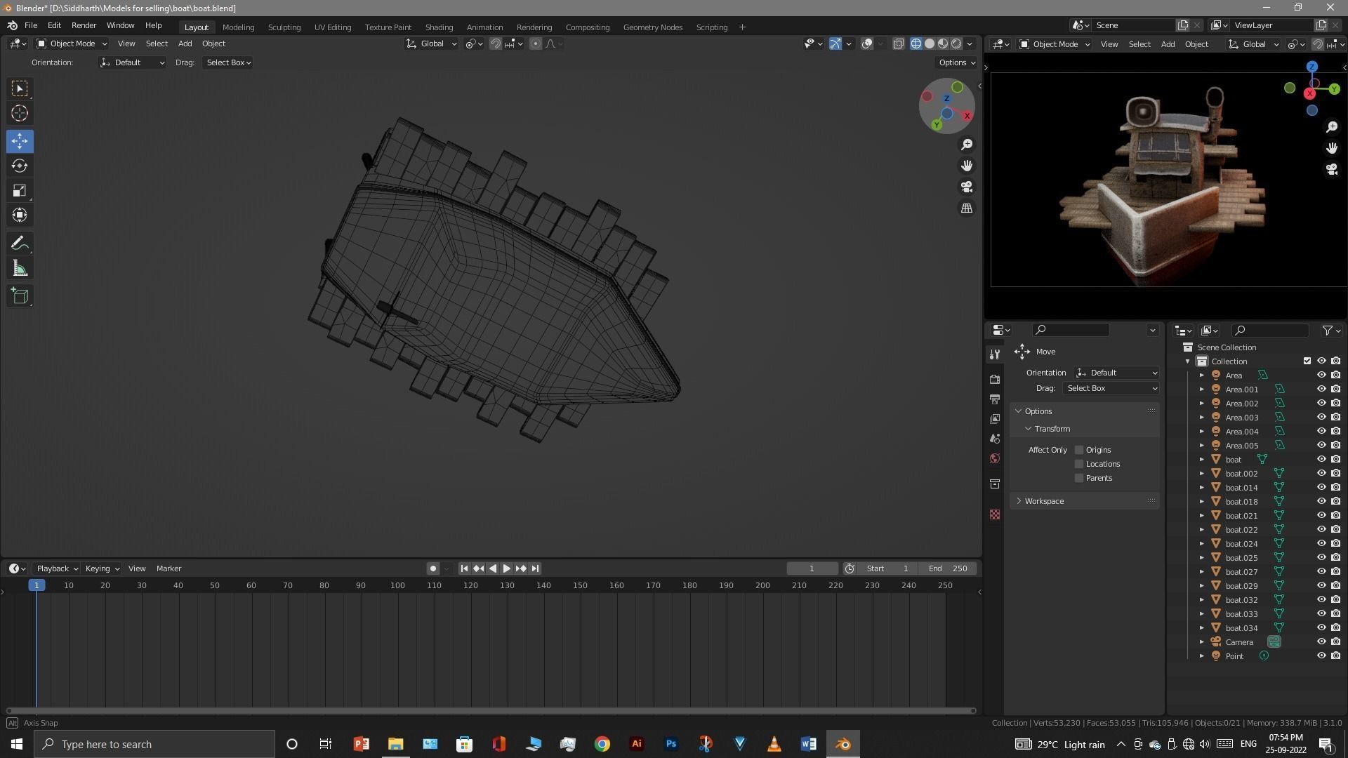 Old Boat 3D model_54