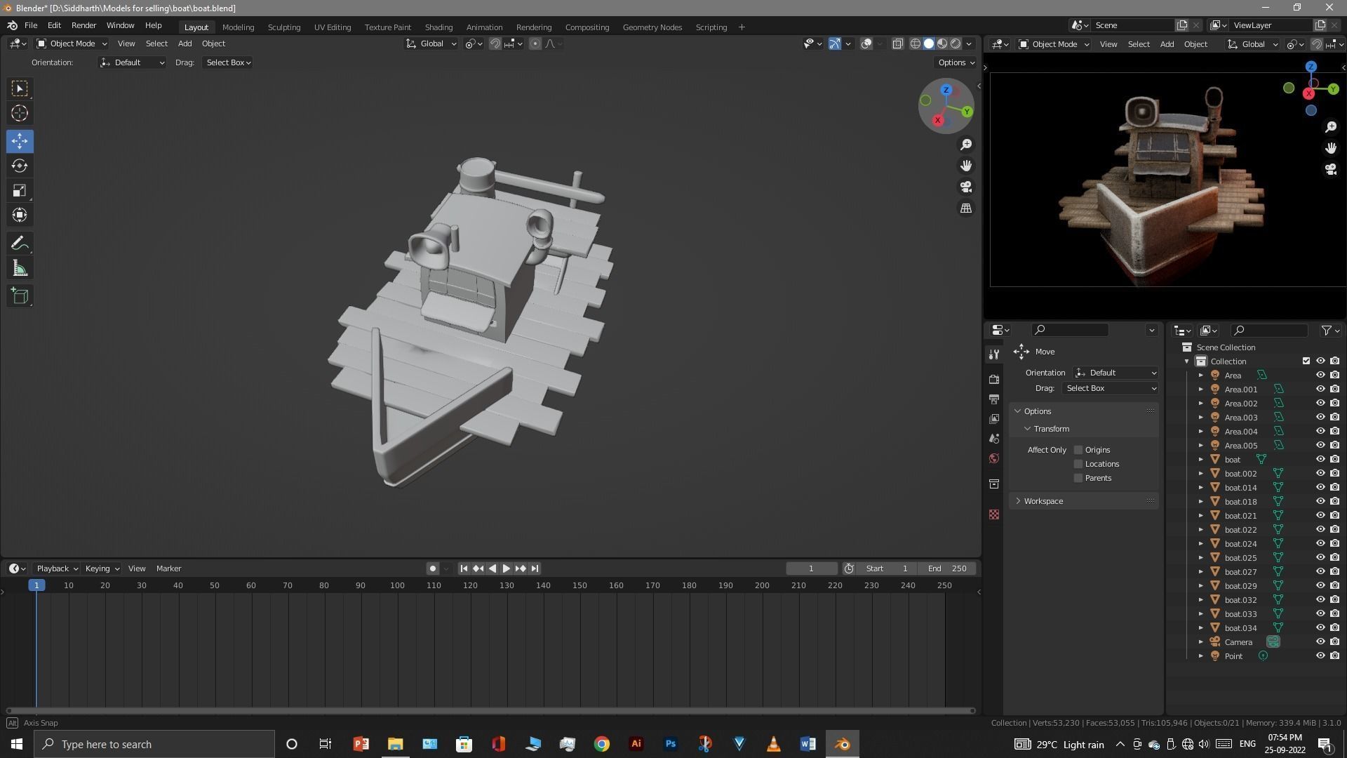 Old Boat 3D model_19