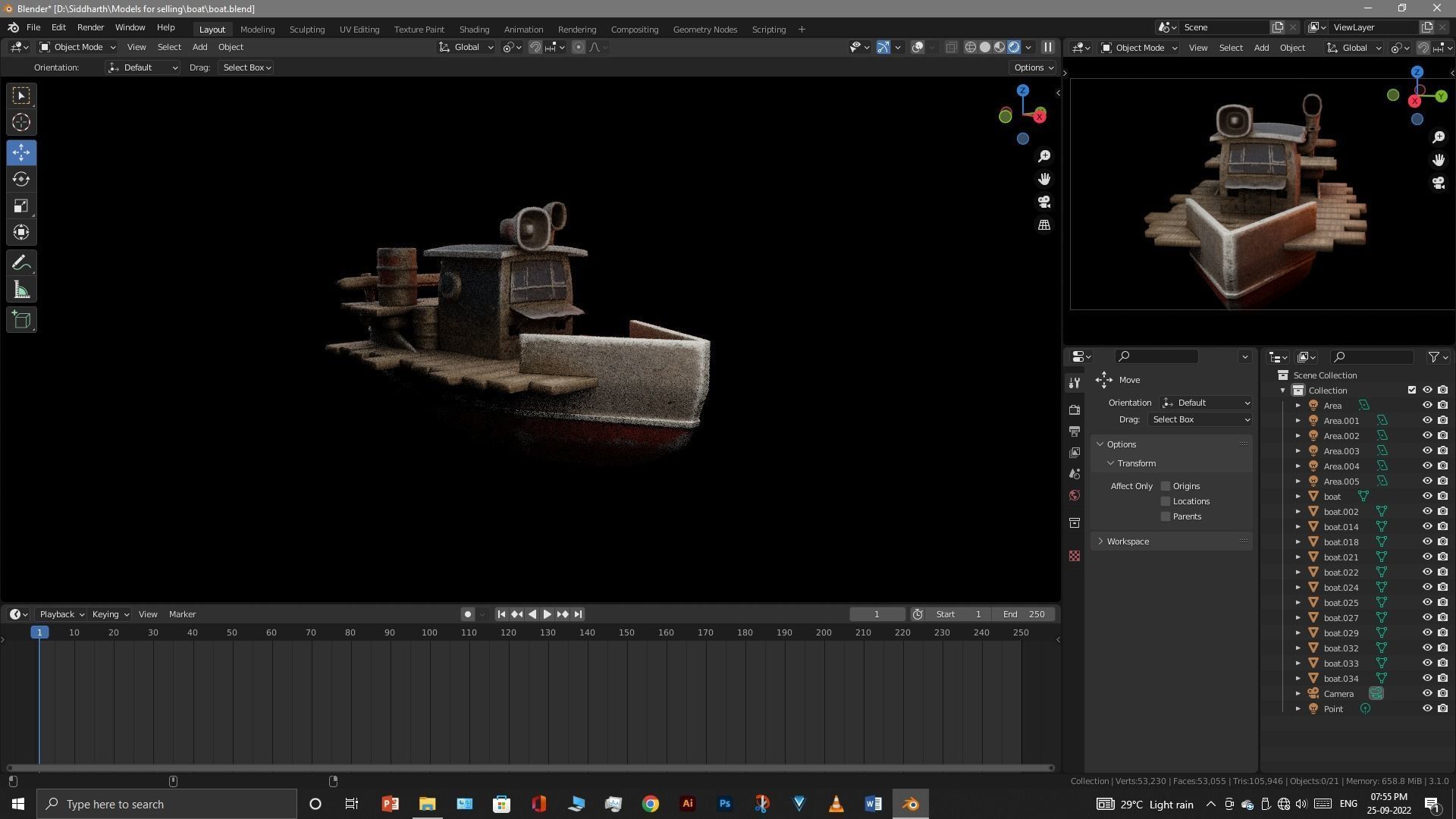 Old Boat 3D model_59