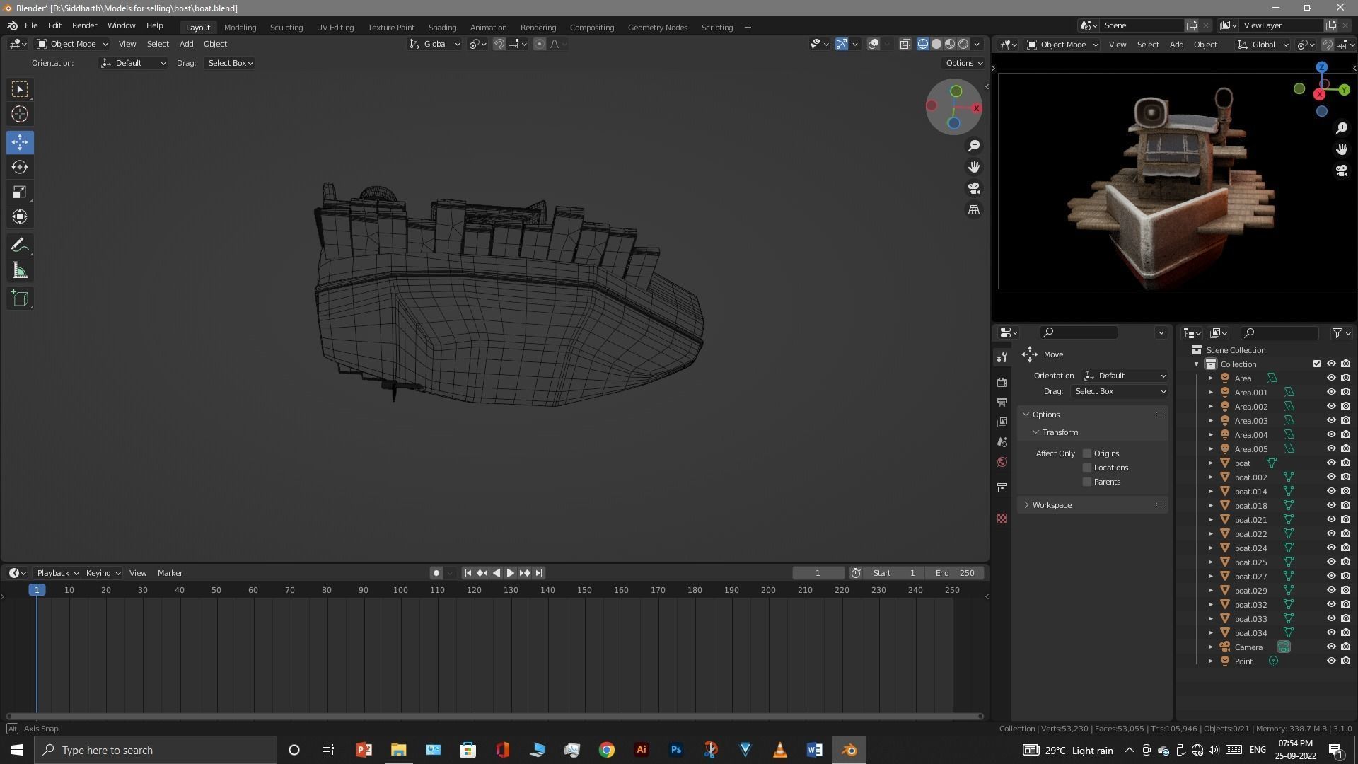 Old Boat 3D model_48