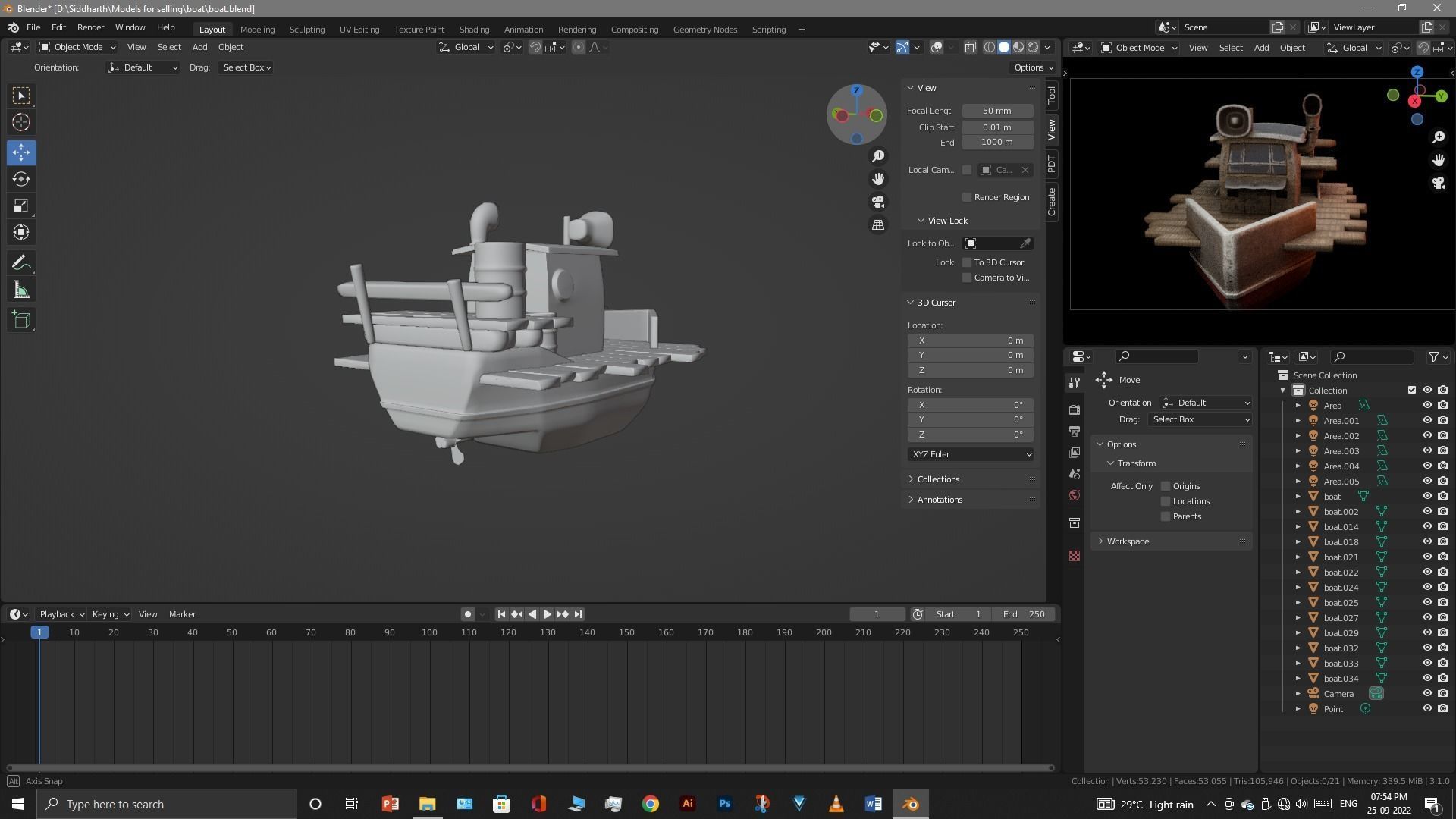Old Boat 3D model_20