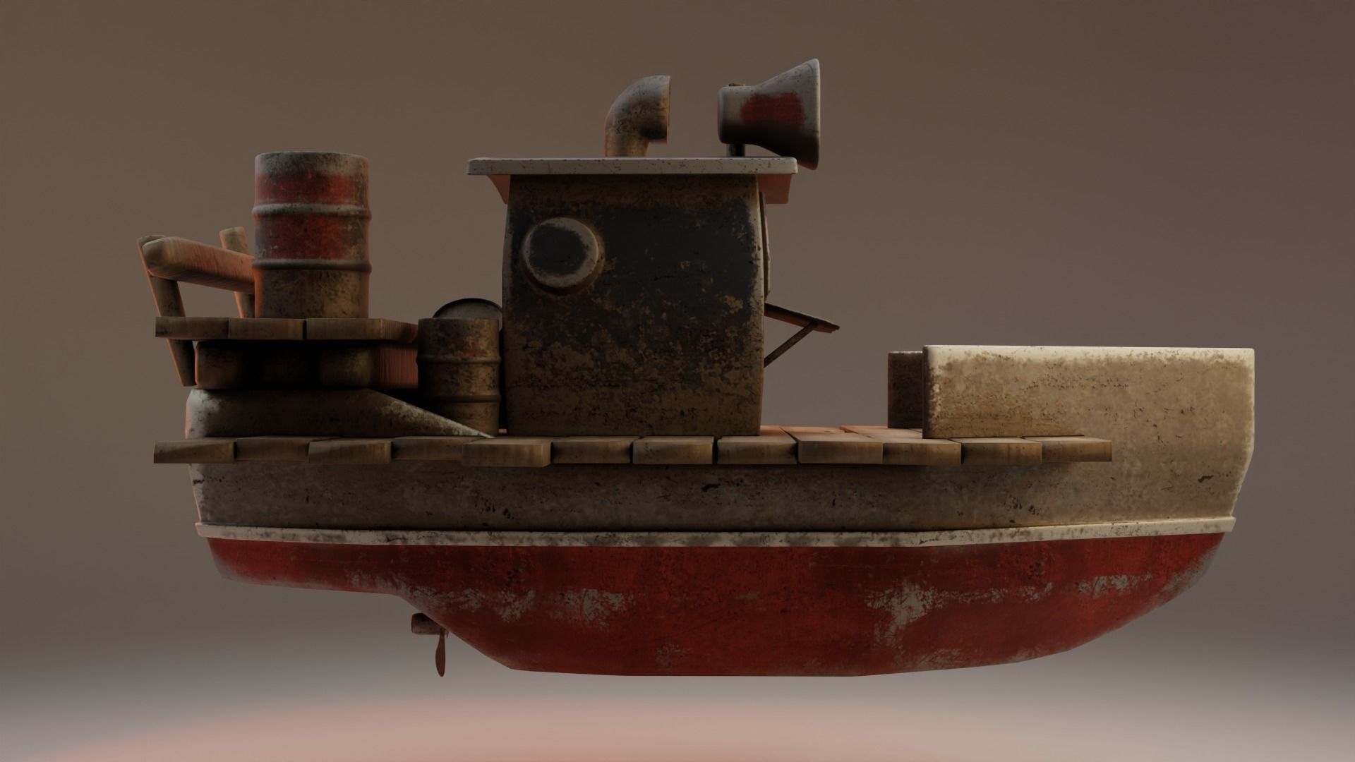 Old Boat 3D model_2
