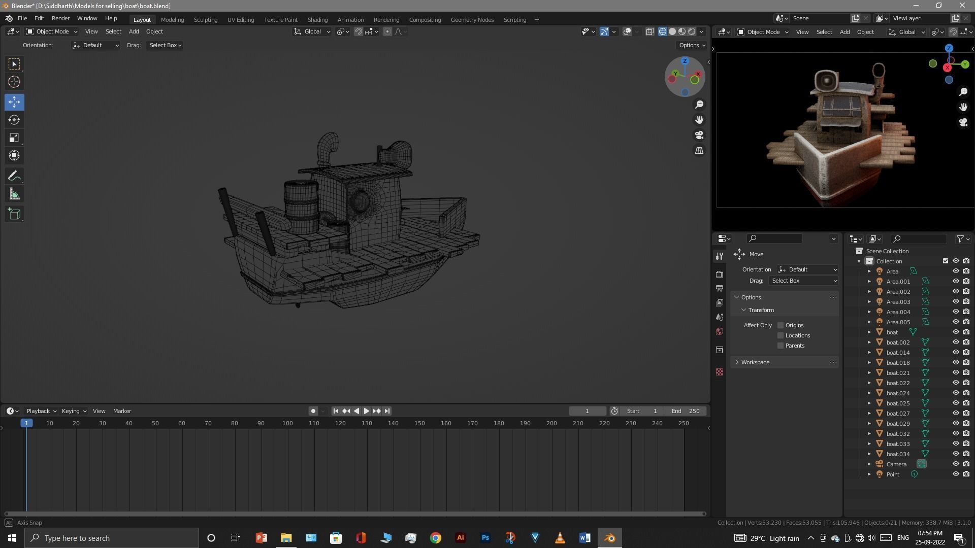 Old Boat 3D model_56
