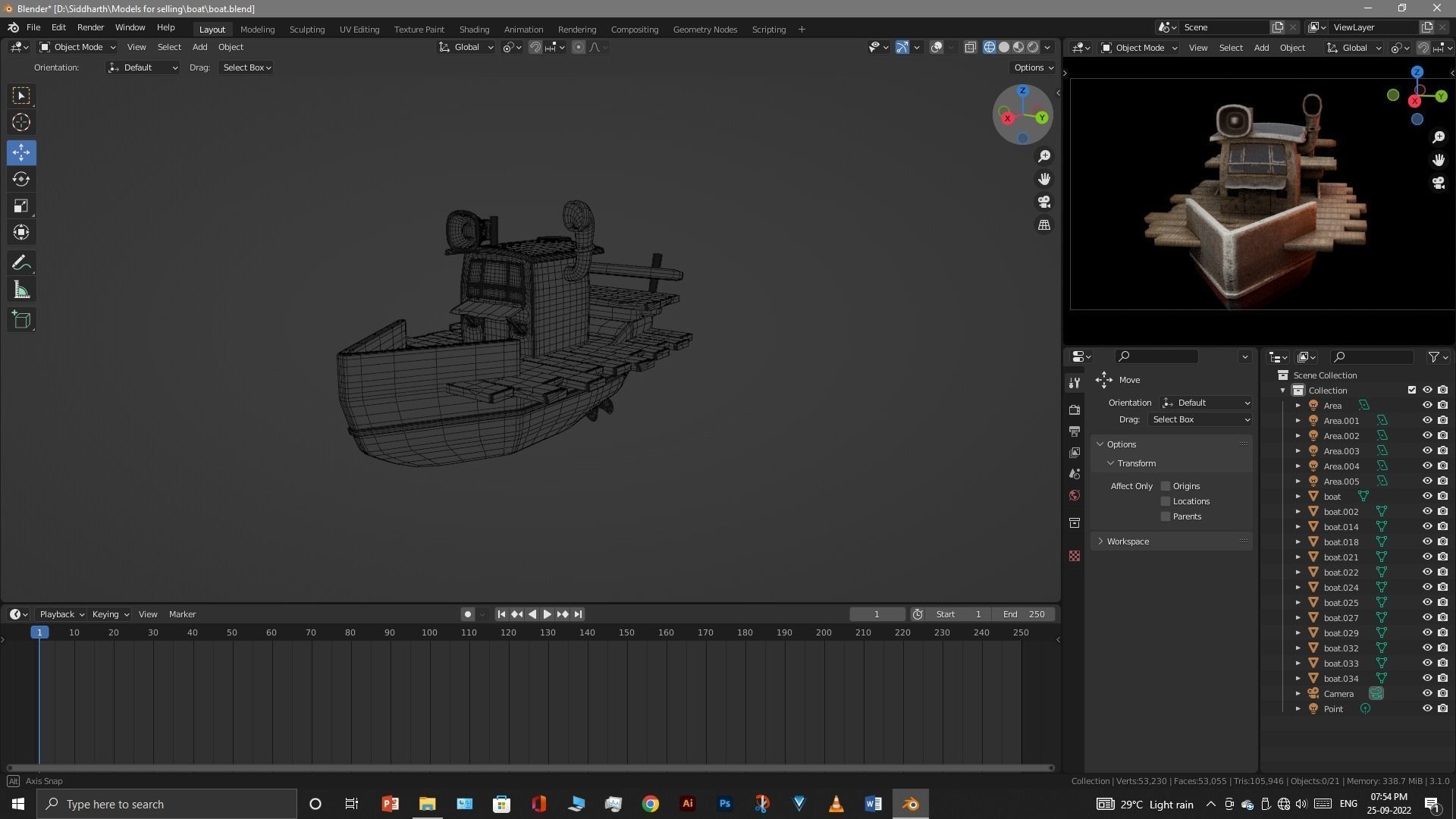 Old Boat 3D model_40